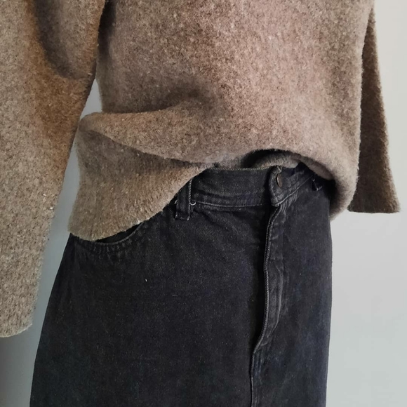 Vintage Starboard Dungaree charcoal denim skirt - Picture 5 of 10